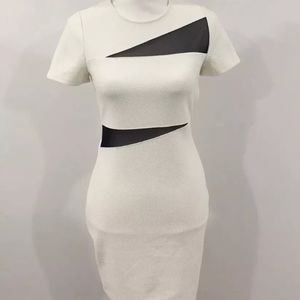 Express white bodycon dress size 6 NWT